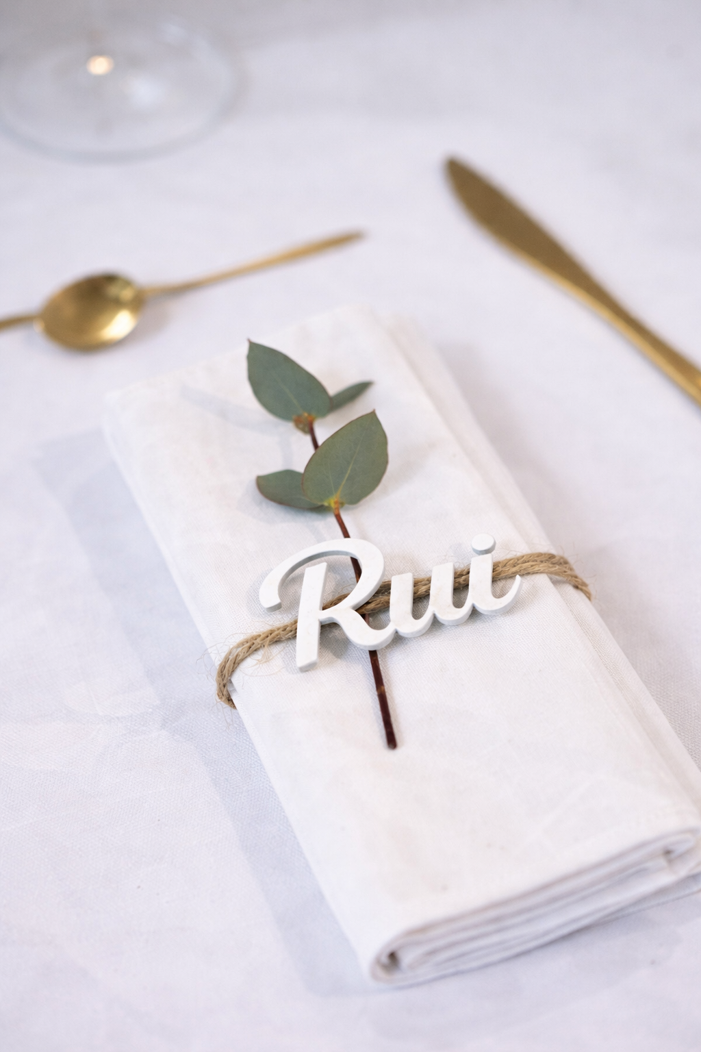 Marque-place prénom personnalisé