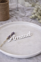 Marque-place prénom personnalisé