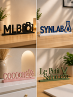 Nom d'entreprise & logo décoratif personnalisé – Création professionnelle sur mesure