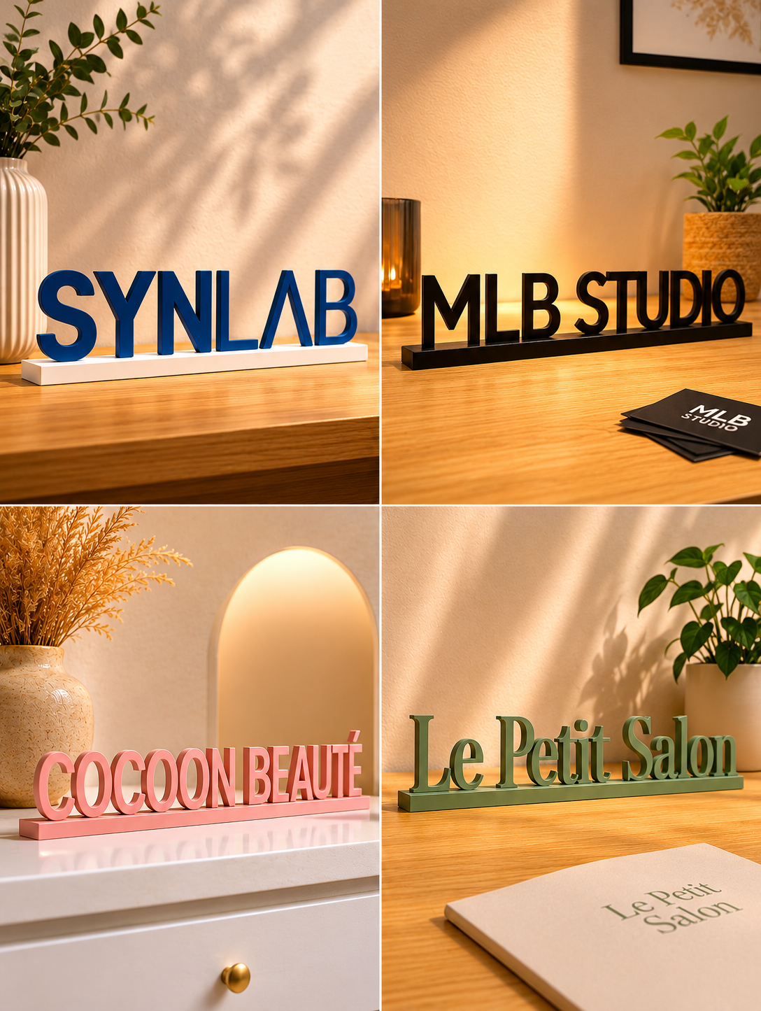 Nom d'entreprise & logo décoratif personnalisé – Création professionnelle sur mesure