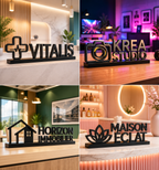 Nom d'entreprise & logo décoratif personnalisé – Création professionnelle sur mesure