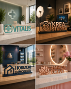 Nom d'entreprise & logo décoratif personnalisé – Création professionnelle sur mesure